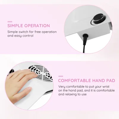 Aspirateur de poussière d'ongles 80 W réglable – image 3