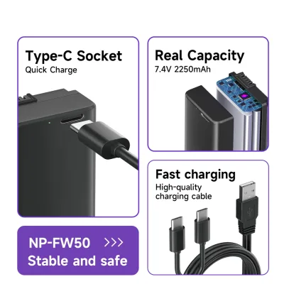 Batterie rechargeable lithium-ion 7,4 V, port Type-C – image 2
