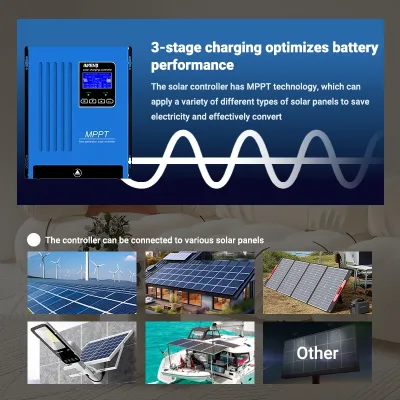 Contrôleur de charge solaire MPPT 100 A – image 3