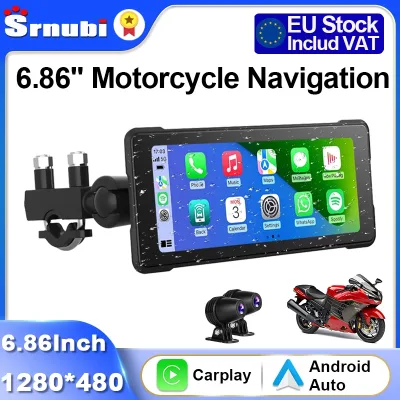 Écran GPS de moto tactile sans fil avec enregistreur