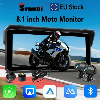 Écran GPS moto tactile 8,1 pouces sans fil