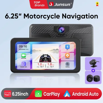 Écran GPS moto tactile avec double caméra