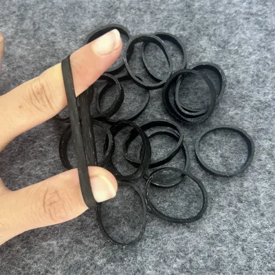 Élastiques noirs extensibles, lot de 100