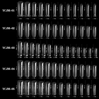 Formes d'extension d'ongles transparentes, 60 pièces – image 2