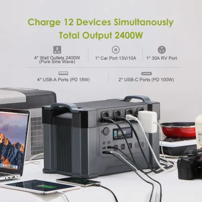 Générateur solaire 2400 W avec panneau solaire – image 2