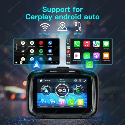 GPS moto écran tactile 5 pouces Bluetooth étanche – image 3