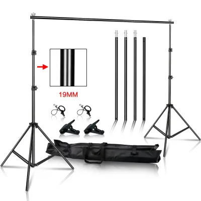 Kit de support de fond photo en aluminium