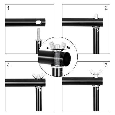 Kit de support de fond photo en aluminium – image 2