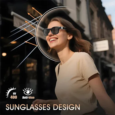 Lunettes intelligentes photochromiques avec caméra – image 3
