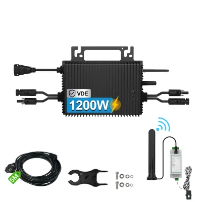 Micro-onduleur solaire 1200 W WLAN pour balcon