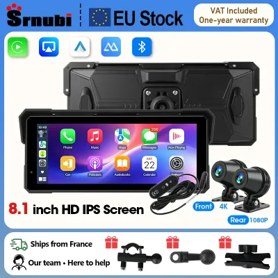 Navigateur moto écran 8,1 pouces double Bluetooth