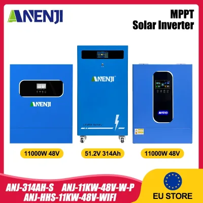 Onduleur solaire hybride 11 kW, 48 V, WiFi et MPPT