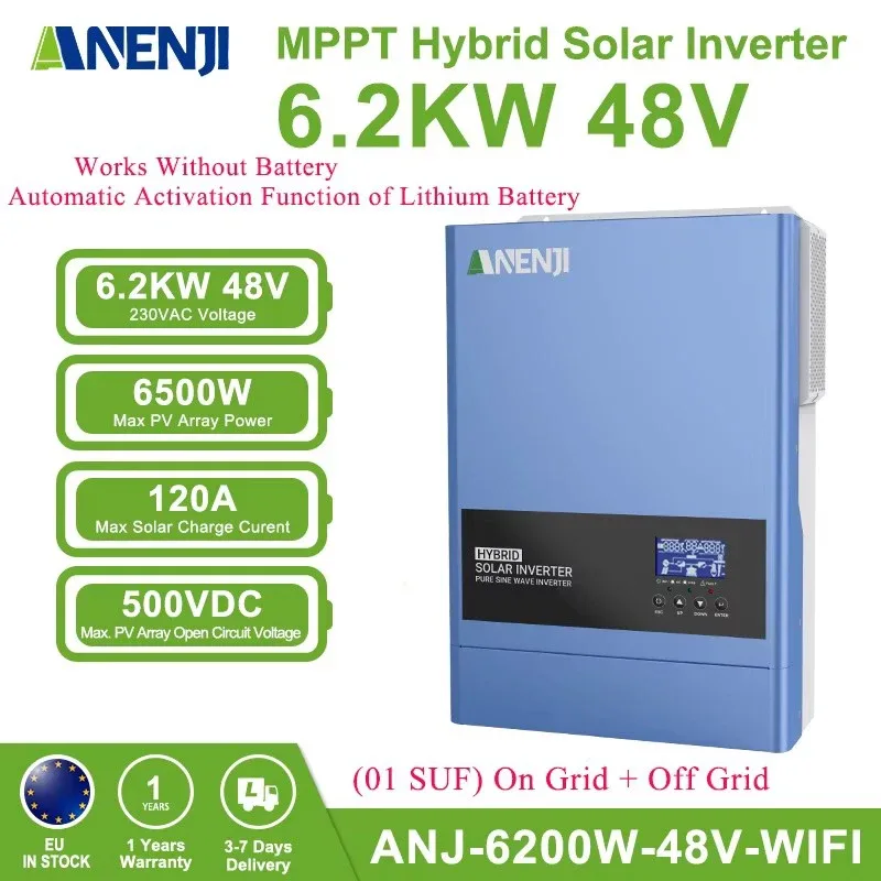 Onduleur solaire hybride à onde sinusoïdale pure