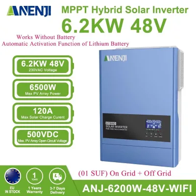Onduleur solaire hybride à onde sinusoïdale pure