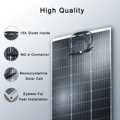 Panneau solaire flexible 125 W monocristallin – image 3