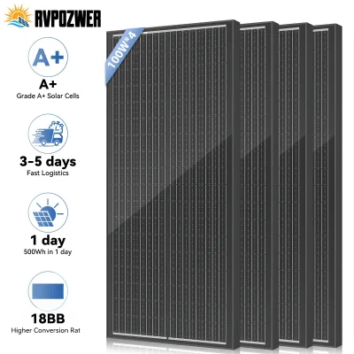 Panneau solaire rigide 100 W monocristallin – image 2