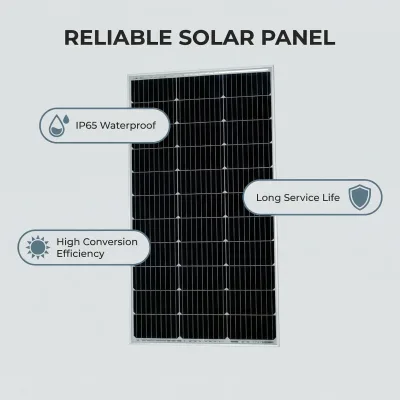Panneau solaire rigide monocristallin 100 W – image 3