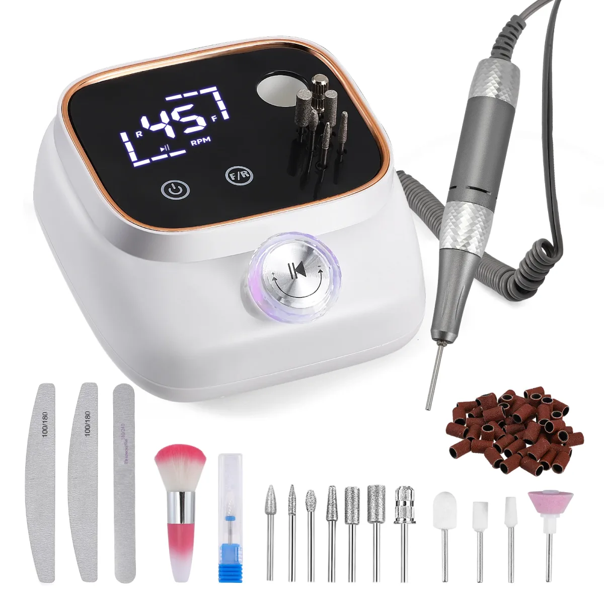 Perceuse à ongles électrique avec écran LCD