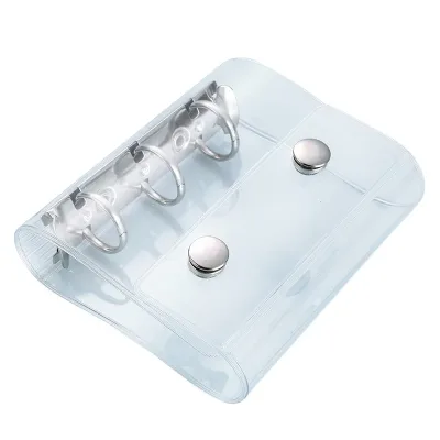 Protège-cahier transparent à double bouton – image 3