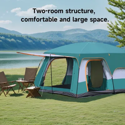 Tente de camping familiale avec moustiquaire – image 3
